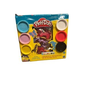 Play-Doh Animals Tool Set with 6 Non-Toxic Colors Age 3+ NEW Sealed